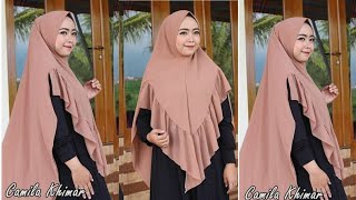 DIY How to make khimar Pola khimar tutorial Full coverage hijab tutorial [upl. by Elise]