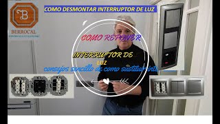 🔌💡recomendación para DESMONTAR o cambiar INTERRUPTOR de luz🔌💡 [upl. by Sorcha]