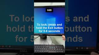 How to Lock and Unlock OnScreen Display OSD  DELL SE2417HG Gaming Monitor shorts [upl. by Adran441]