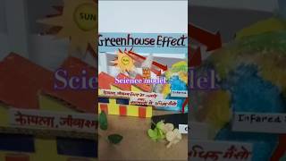 Green House effect modelscience projectscience model for bEd studentozone layerglobal warming [upl. by Lesiram]