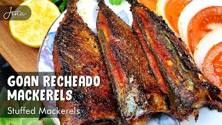 Recheado Mackerel  How to make Recheado Mackerel  Goan Recheado Bangda Recipe  Goan Recipes [upl. by Ina489]