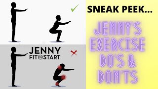 Jennys Exercise DOs and DONTssneak peek [upl. by Wavell]