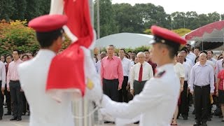 National Day Observance Ceremony 2015 at the Istana [upl. by Natanoy292]