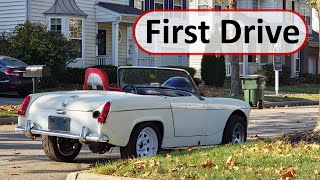 1st drive of the FJR1300 powered 1964 MG [upl. by Akselav83]