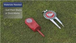 Golf Tips With Conan Elliot  How to Use a Golf Divot Tool [upl. by Labotsirc]