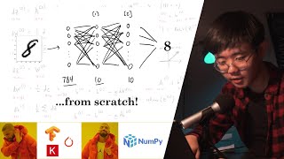 Building a neural network FROM SCRATCH no TensorflowPytorch just numpy amp math [upl. by Anuala]