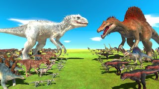 Dinosaur War  Spinosaurus Vs Indominus Rex [upl. by Wiltshire]