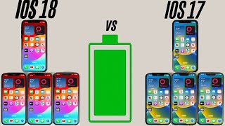 iOS 18 vs iOS 17 BATTERY Test on iPhone 14 13 12 amp 11 [upl. by Aseeram]