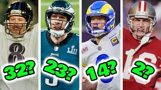 Ranking All 58 Super Bowl Winning Quarterbacks From WORST To FIRST [upl. by Phillis351]