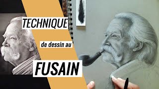 Comment dessiner un portrait au fusain avec ombrage réaliste [upl. by Irvine158]