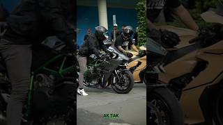 Davidputra 2000cc bike 🔥🔥 Ak Tak shorts bike kawasakininjah2r [upl. by Phaedra]