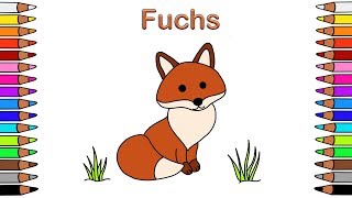 Ausmalbilder für Kinder 🎨​ Malbuch für Kinder 🌼​ Malen für Kinder 🌼​ Ausmalbilder 🎨​​ Fuchs [upl. by Quennie251]