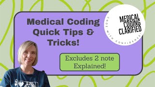 Learn Medical Coding ICD10CM Quick tips amp tricks Excludes 2 notes explained [upl. by Sashenka231]