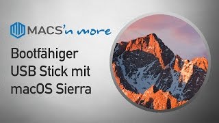 Bootfähiger macOS Sierra USB Stick direkt auf dem Mac erstellen – Anleitung DEUTSCH [upl. by Herzel]