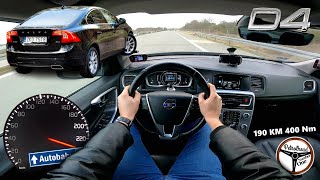 2016 Volvo S60 D4 190 KM  Vmax 0100 100200 kmh Próba autostradowa AUTOBAHN [upl. by Barbarese86]