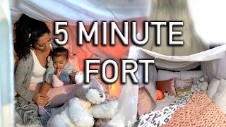 Stuck at Home Epic 5 Minute Glam Fort  FUN TUTORIAL  ARIBA PERVAIZ [upl. by Gavrilla]