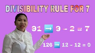 Is a number divisible by 7 Divisibilty rule of 7 [upl. by Almira906]