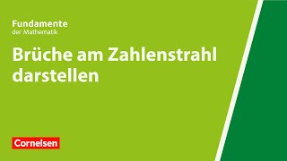 Brüche am Zahlenstrahl darstellen  Fundamente der Mathematik  Erklärvideo [upl. by Virgil]