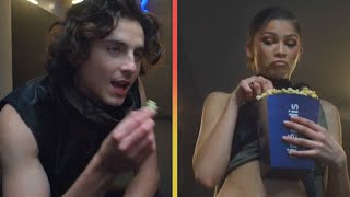 Zendaya and Timothée Chalamets Sexy Popcorn Ad SHOCKS Fans [upl. by Alleyn]