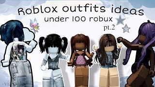 Roblox outfits ideas under 100 robux  TikTok compilations [upl. by Haidabez185]