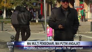 MAI MULȚI PENSIONARI MAI PUȚINI ANGAJAȚI [upl. by Thedrick520]