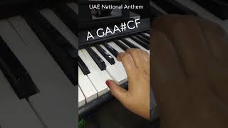 UAE National Anthem  piano notes [upl. by Liddle]