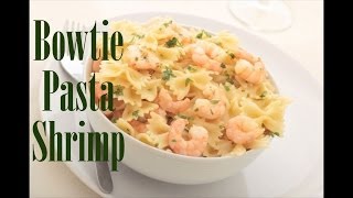 How to Make Bowtie Pasta with Shrimp  The Frugal Chef [upl. by Aoht630]