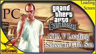 GTA V Loading Screen Mod for GTA San Andreas PC in Hindi Urdu [upl. by Alderson]