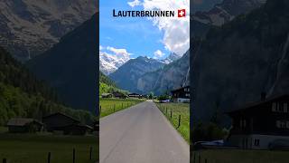 Beautiful Scenic Drive in Lauterbrunnen scenicdrive lauterbrunnen travel shorts [upl. by Dickerson]