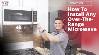 How To Install OverTheRange Microwave  Step by Step [upl. by Eram294]