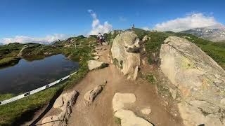 Glacier Trail FULL RUN Aletsch Arena Switzerland MTB [upl. by Zosima]