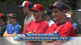 Making the cut at Major League Baseballs Montreal tryouts [upl. by Stoll]