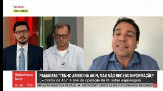 Integra entrevista GloboNews  Delegado Ramagem 25012024 [upl. by Aivalf]