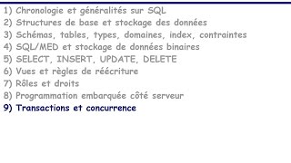 059  Transactions et concurrence dans un SGBDR [upl. by Licna]