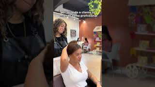 🙌💇‍♀️ Quando o cliente entende o papel do profissional e coopera na hora dos serviços [upl. by Bael628]