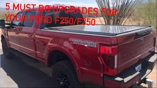 Five 5 must do upgrades for Ford F250 trucks [upl. by Ardaed5]