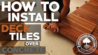 How to Install Deck Tiles Over Concrete [upl. by Kcirdef465]