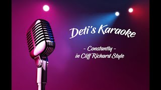 Constantly  Cliff Richard  Karaoke [upl. by Callas]