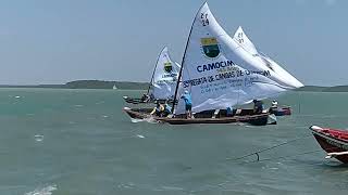 PREPARATIVOS PARA A PARTIDA DA EMOCIONANTE REGATA DE CANOAS DE CAMOCIM [upl. by Nahshun]