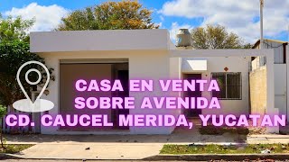 Casa en venta de 2 recámaras de 240m2 con local sobre avenida en Cd Caucel de Mérida Yucatán México [upl. by Engedi]