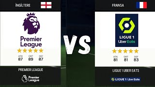 PREMİER LİG VS LİGUE 1 MAÇ SİMÜLASYONU  EA FC 24  TAKIM KAPIŞTIRMA eafc24 fifa futbol fifa24 [upl. by Greenwood]