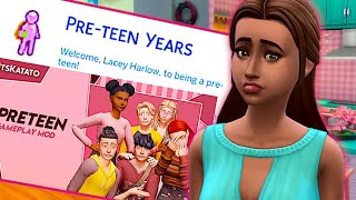 You can have the PreTeen life stage with this mod  Sims 4 Preteen mod [upl. by Rabelais]