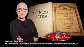 ARTÍCULO 7 de la Constitución Política de los Estados Unidos Mexicanos Eugenia León [upl. by Loris]