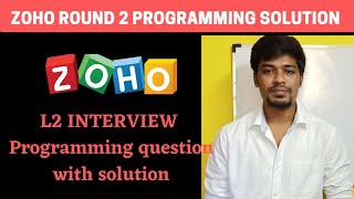 Zoho L2 Interview Programming Question with Solution  BiNaRiEs [upl. by Lienad683]