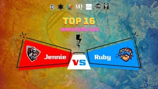 On Beat 2024  Top 16 Waacking U16  Jennie vs Ruby [upl. by Eiaj]