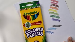 097 ✏️ Crayola Colored Pencils Set Multi Colors 12 ✏️ Walmart [upl. by Irena]