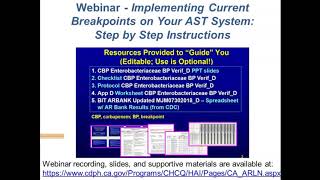 Antimicrobial Resistance in California Updates on Clinical and Public Health Laboratory Testing [upl. by Killam965]