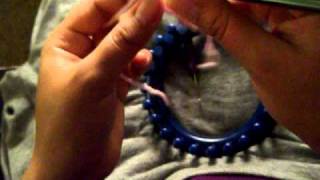 how to make baby booties using round loom 5 of 6 [upl. by Rickard]