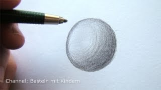 Zeichnen lernen mit Bleistift  Schattierungen [upl. by Elleinnad]