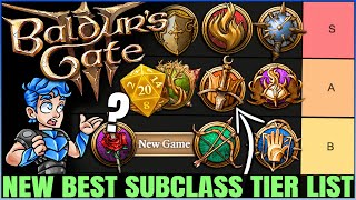 Baldurs Gate 3  New Best MOST POWERFUL Subclass Tier List  Fast Easy Honour Mode Guide amp More [upl. by Llet]